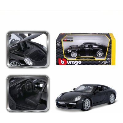 Carrera Bburago Plus Porsche 911 S černá 1:24 – Zboží Dáma
