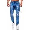 Pánské džíny Bolf Modré pánské džínové jogger kalhoty TF264