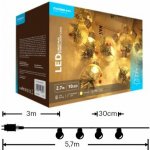 Dekorativní lampy vánoční baňky modee 5,7 m WARM 10LED ML-C2022 – Hledejceny.cz