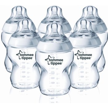 Tommee Tippee kojenecké láhve C2N 6ks transparentní 260ml