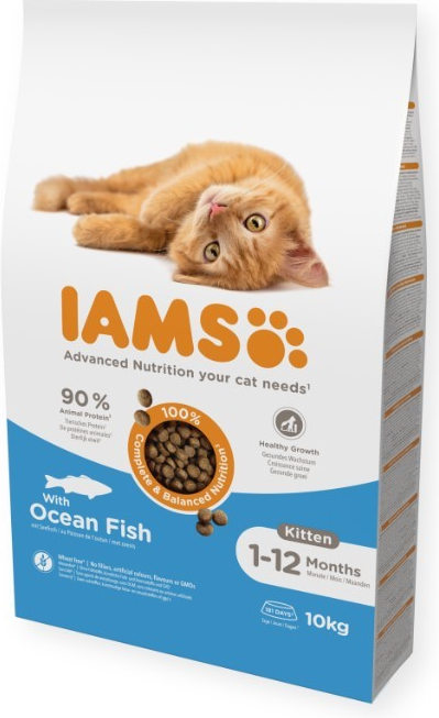 IAMS For Vitality Kitten pro kočky Ryba 10 kg