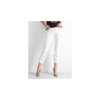 FPrice Gemini dámské kalhoty s kapsami 166-D bílé