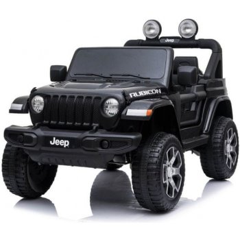 Beneo elektrické autíčko Jeep Wrangler dvoumístné kožená sedadla Rádio s Bluetooth přehrávačem SD / USB vstup Pohon 4x4 12V10Ah Baterie EVA kola Odpružené nápravy 24 GHz červená