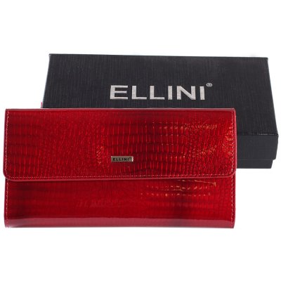 Ellini Luxusní dámská kožená peněženka CD 64 274 červená