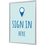 Jansen Display Set klaprámu A1, Přihlášení, modrý, anglicky, 625 x 872 mm – Hledejceny.cz