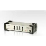 Aten CS-1734B-A7-G 4-Port USB 2.0 KVMP Switch OSD, 4x USB Cables, 2-port Hub, Audio – Sleviste.cz