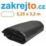 Flobal solární plachta ovál 5,25 x 3,2m černá – Zboží Mobilmania