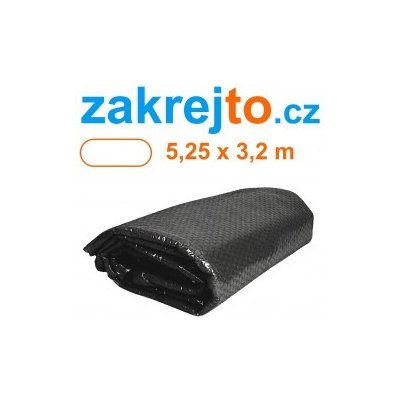 Flobal solární plachta ovál 5,25 x 3,2m černá – Zboží Mobilmania