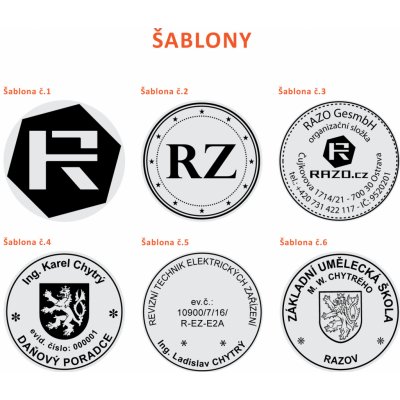 RAZO Štoček do razítka o průměru Ø 38 mm (R-538; R-538D; 4638) – Zboží Živě