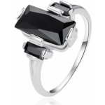 Agato prsten s černými zirkony AGT R24BK – Zboží Dáma