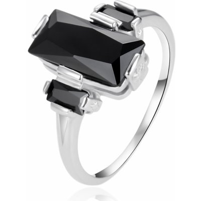 Agato prsten s černými zirkony AGT R24BK – Zboží Dáma