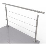 UMAKOV Nerezové lankové zábradlí, 1500x900mm - sada pro montáž A-ZCVR90-1500 – Sleviste.cz