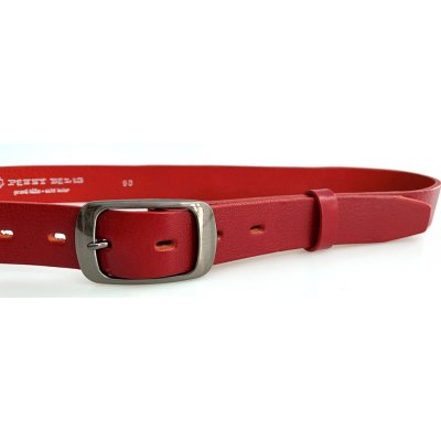 Penny Belts dámský kožený opasek 30-190-93 červený – Hledejceny.cz
