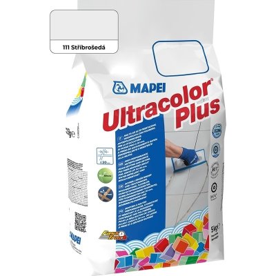 Mapei Spárovací hmota Ultracolor Plus 111, stříbrošedá, 5 kg 6011145AU – Zbozi.Blesk.cz