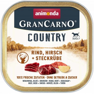 animonda GranCarno Country hovězí a jelení maso s tuřínem 22 x 150 g – Zboží Mobilmania