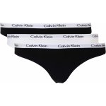 Calvin Klein 3 PACK dámská tanga QD3587EWZB bílá černá – Hledejceny.cz