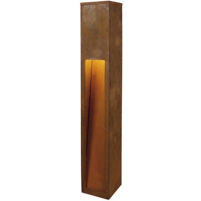 SLV 233457 RUSTY 80 LED SLOT rezavá hnědá svítidlo zahradní sloupek hranatý asymetrické – Hledejceny.cz