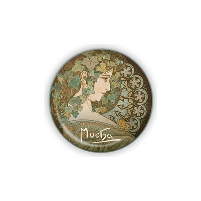 Kovový otvírák Alfons Mucha - Ivy, ø 5,8 cm – Hledejceny.cz