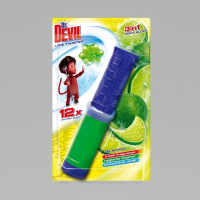 Dr. Devil WC point Block 3in1 Lime twister 12 dávek 75 ml – Sleviste.cz
