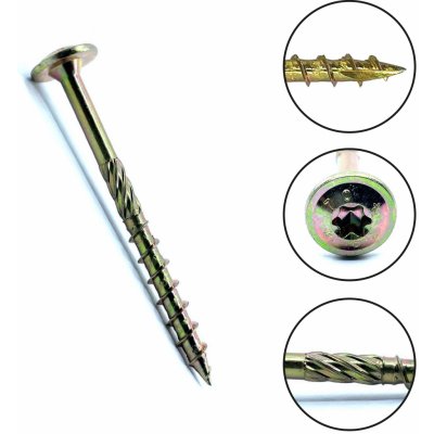 SVX Vrut konstrukční s talířovou hlavou TX40 10x260mm 10x260 mm – Zboží Mobilmania