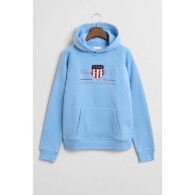 Gant Archive Shield Hoodie Dream Blue – Zboží Mobilmania