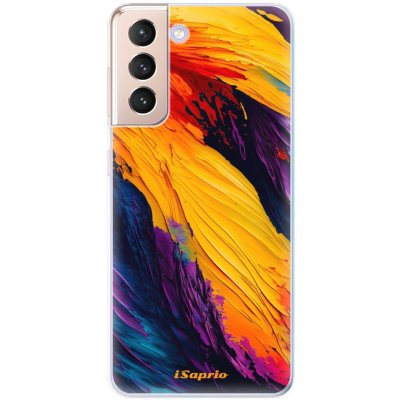 Pouzdro iSaprio - Orange Paint - Samsung Galaxy S21