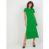 Dámské šaty Rue Paris Basic šaty liliane -rv-sk-7671.08-green zelené Světle