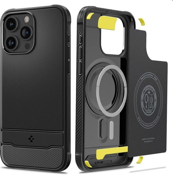 Spigen Rugged Armor MagSafe Apple iPhone 15 Pro Max černé