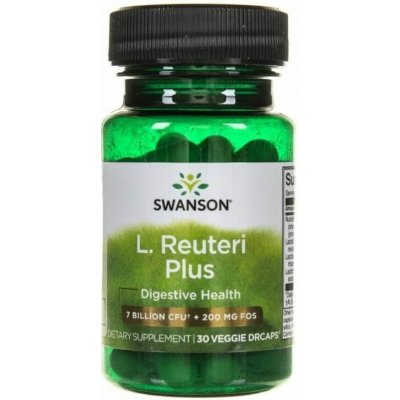 Swanson Probiotyk L. Reuteri Plus s L. Rhamnosus L. Acidophilus a FOS 30 kapslí – Hledejceny.cz