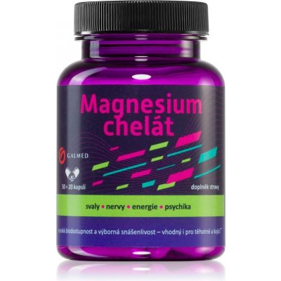 Galmed Magnesium chelát 50+20 kapslí