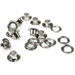 Průchodky s podložkou vnitřní Ø5,5 mm / vnější Ø10 mm Varianta: 1 nikl, Balení: 100 pár – Sleviste.cz