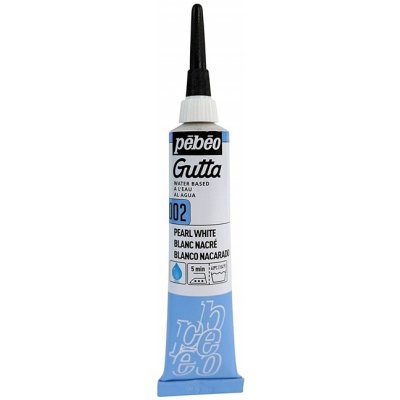 Pebeo Kontura na hedvábí Gutta 20 ml Pearl White – Zboží Dáma