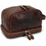 Valimo kožená kosmetická taška Q2 hnědá – Zboží Mobilmania