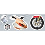 Poskládej si Motorky Samolepková knížka – Hledejceny.cz