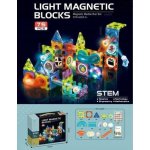 KIK KX5144 Magnetická dráha svítící 75 ks – Zboží Dáma