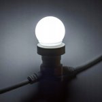 DECOLED Easy Fix světelná girlanda 50 m pro 50 žárovek E27, černý kabel IP67, venkovní, prodlužovací, bez žárovek – Hledejceny.cz