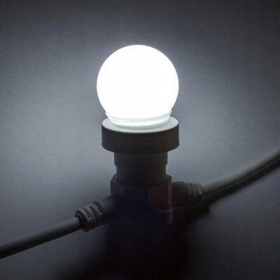 DECOLED Easy Fix světelná girlanda 50 m pro 50 žárovek E27, černý kabel IP67, venkovní, prodlužovací, bez žárovek – Hledejceny.cz