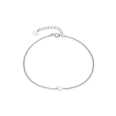 NUBIS Stříbrný náramek s přírodní perlou NB-1311 – Zbozi.Blesk.cz