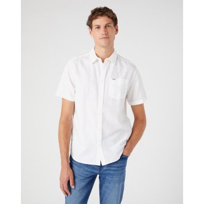 Wrangler pánská košile SS 1 PKT shirt white