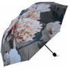 Deštník Clayre & Eef skládací deštník do kabelky s květy zelený