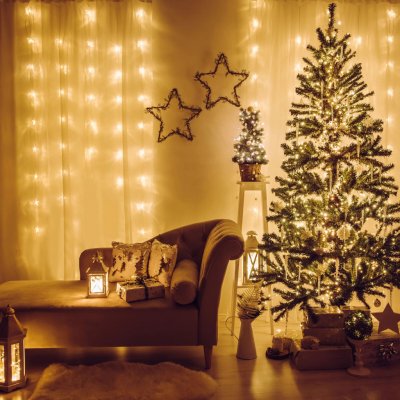 Family LED světelný závěs 200 LED teplá bílá 4,2 m – Hledejceny.cz