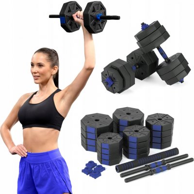 Gymtek Bitumenové činky nastavitelné 2 x 20 kg – Zboží Mobilmania