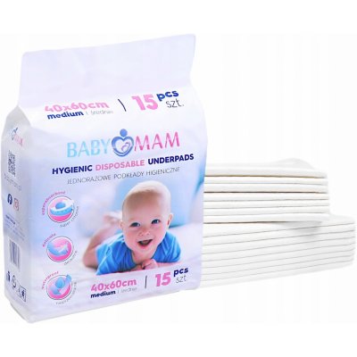 JAKS PŘEBALOVACÍ PODLOŽKY JEDNORÁZOVÉ 40X60CM 15 KS – Zboží Dáma