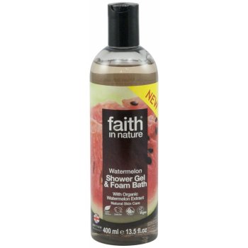 Faith in Nature přírodní sprchový gel a pěna Vodní meloun 400 ml