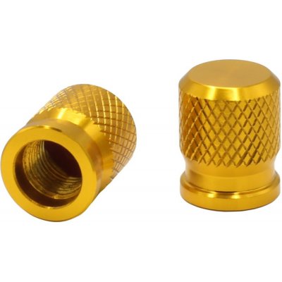M-Style CNC čepičky ventilků na motorku zlatá | Zboží Auto