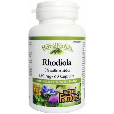 Natural factors Rhodiola extrakt rozchodnice 60 kapslí – Hledejceny.cz