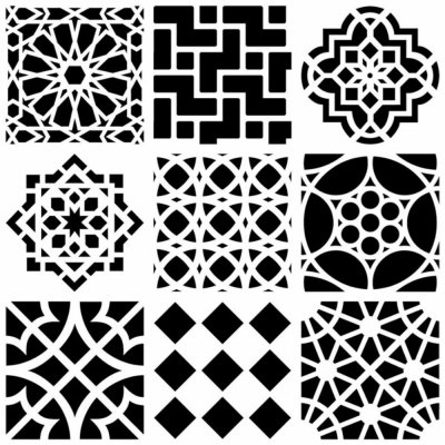 Šablona TCW 12"x12" 30,5x30,5 cm Moroccan Tiles – Sleviste.cz