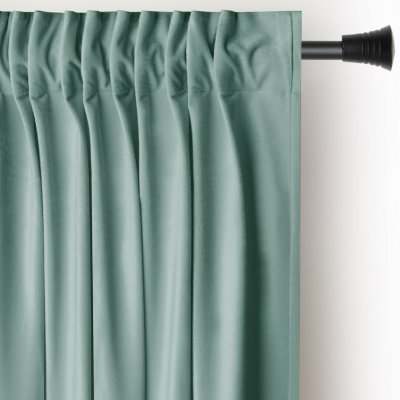 AmeliaHome Závěs Amelia Home Velvet s multifunkční páskou mátově zelený, velikost 140x245 – Hledejceny.cz