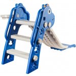 Aga4Kids Skluzavka s madlem 130 cm DS3701 Modrá – Zbozi.Blesk.cz