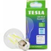 Žárovka Tesla LED žárovka FILAMENT A class, E27, 4W, 840lm, 6500K studená bílá, 360st, čirá, 230V, 25 000h